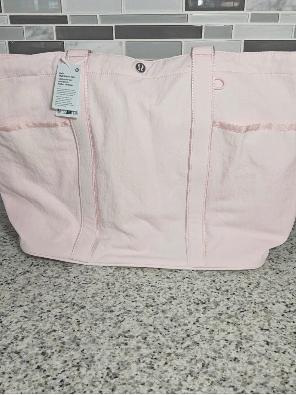 Lululemon pink 20L bag !!